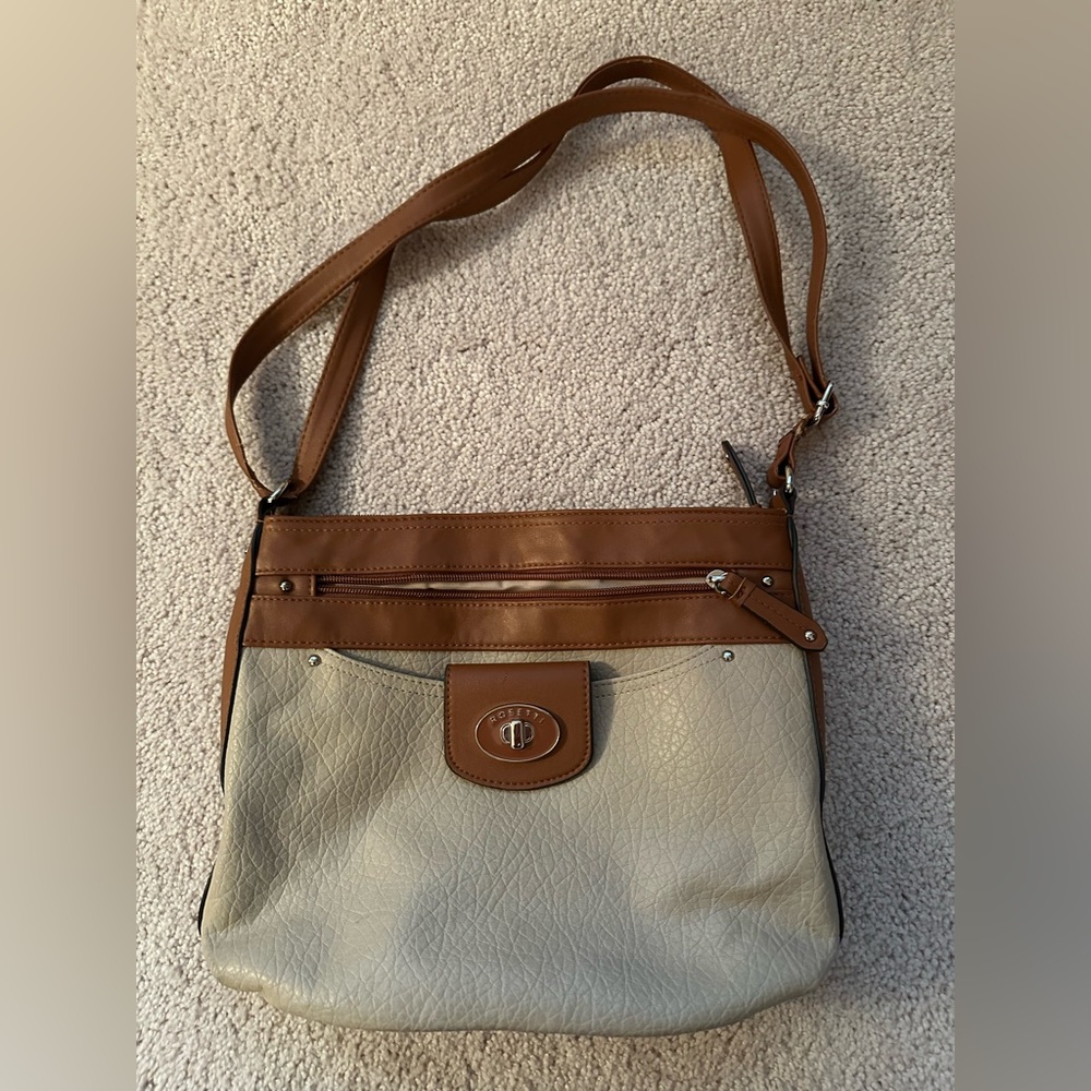 Rosetti-Elegant Tan and Cream Women's Bag